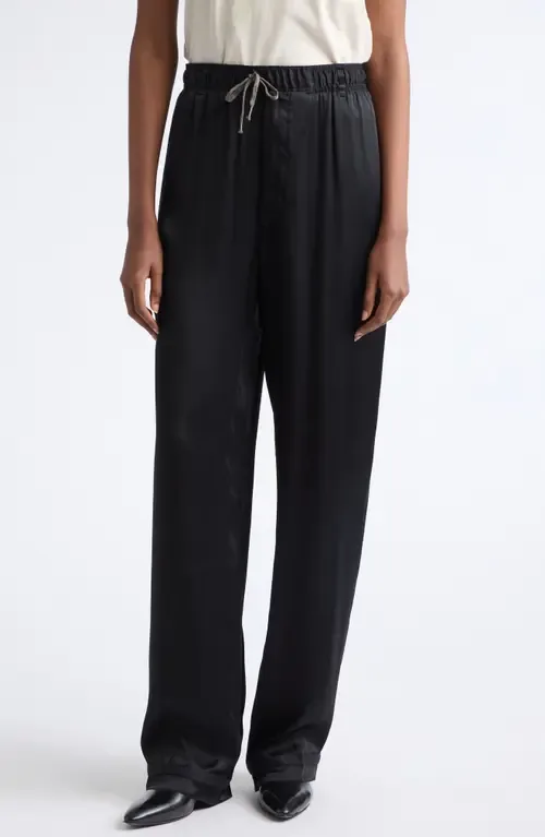 Satin Drawstring Pants by Maison Margiela