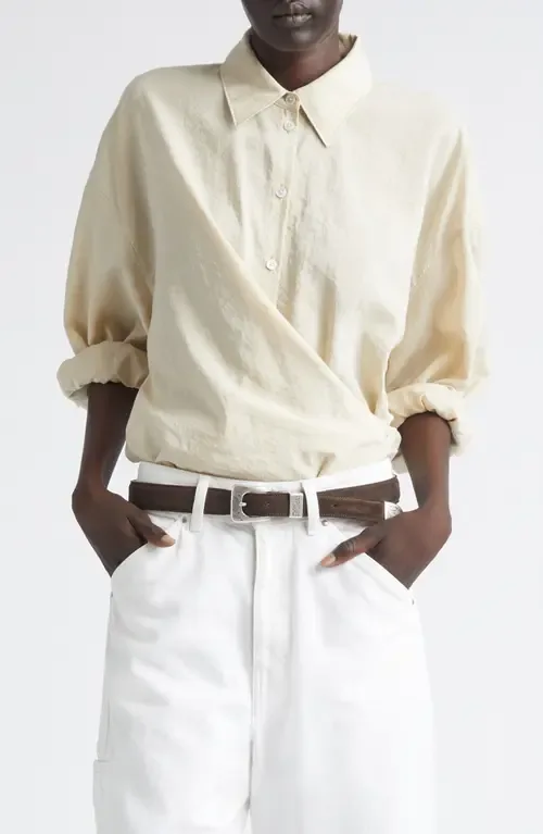 Twisted Silk Blend Shirt by Lemaire