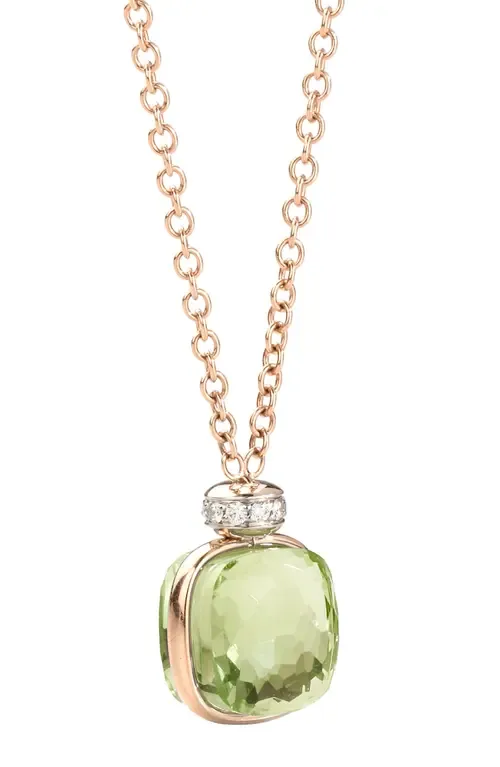 Nudo Prasiolite Quartz Pendant Necklace by Pomellato