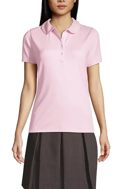 School Uniform Short Sleeve Peter Pan Collar Polo Shirt by Lands' End