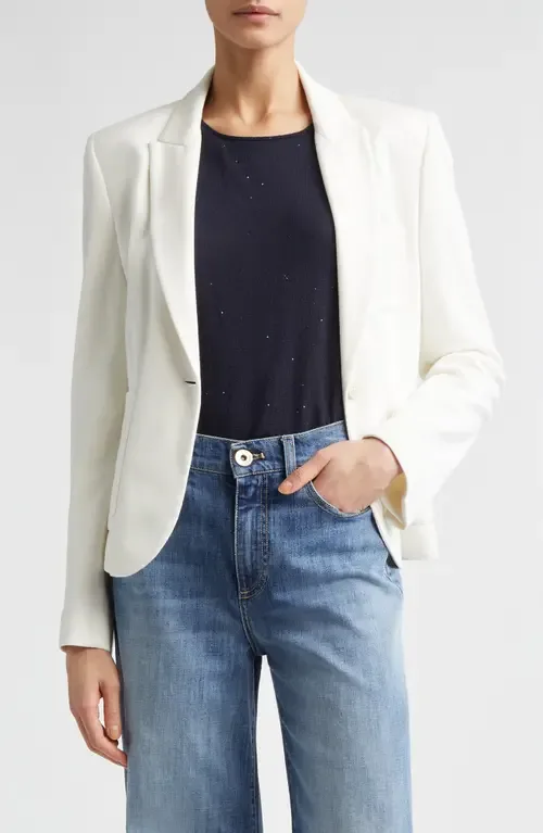 Cotton Blend Knit Jacket by Eleventy