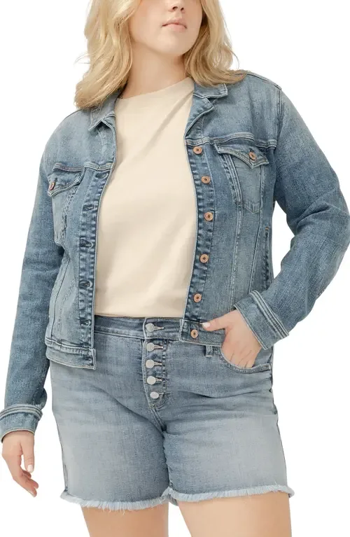 Fitted Denim Jacket by Silver Jeans Co.