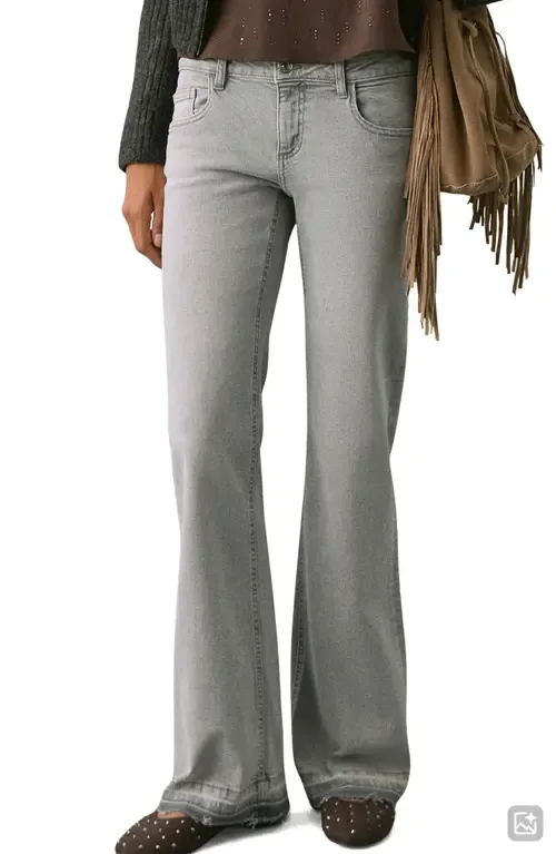 Release Hem Low Rise Flare Jeans by MANGO TEEN