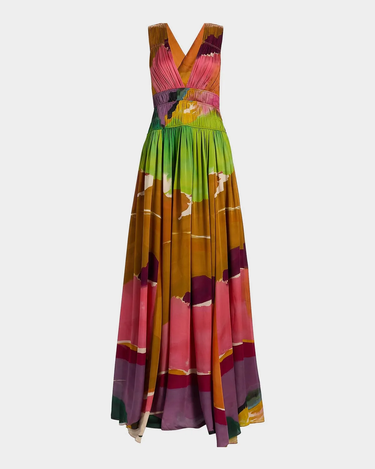 Ulla Johnson x Helen Frankenthaler Boheme Silk-Chiffon Gown