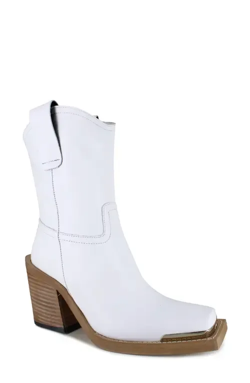 Joshi Western Boot in Bone Leather by ZIGI