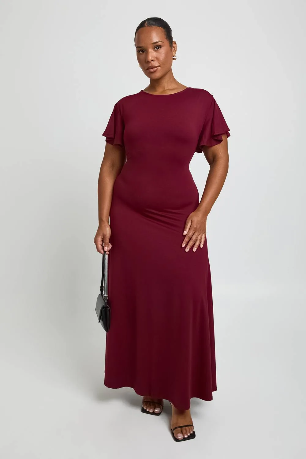 Super Soft Floaty Sleeve Midaxi Dress