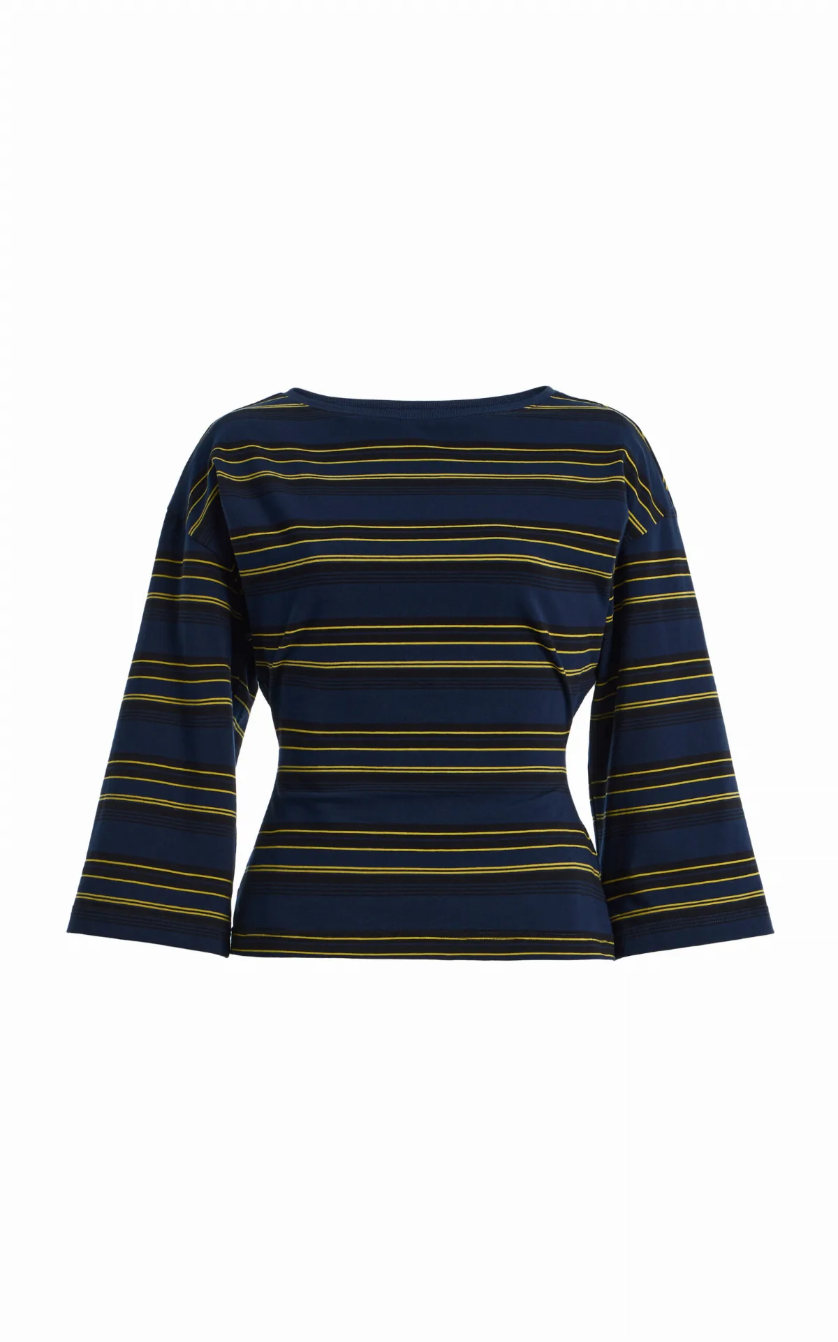 Douglas Striped Stretch-Cotton Top by EB Denim