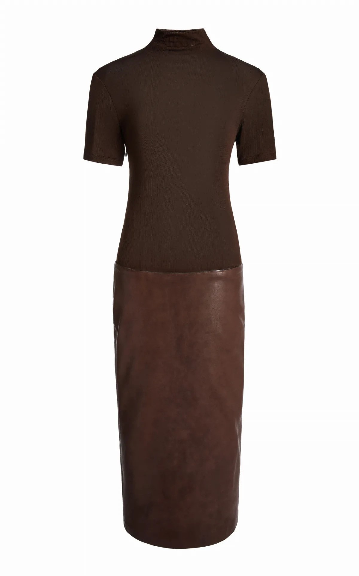Redux Ribbed Leather Dress by Christopher Esber