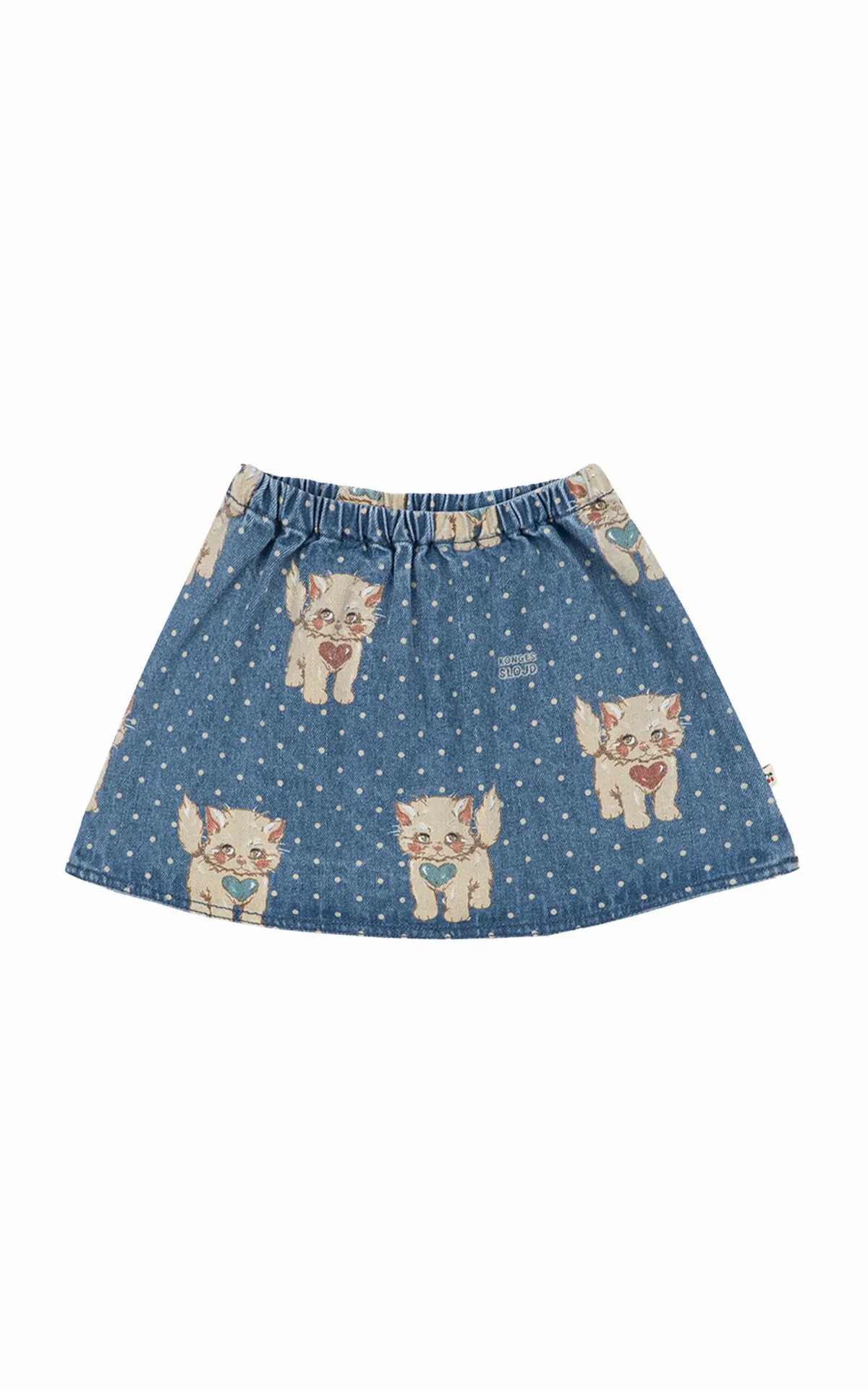 Magot Cat Cotton Mini Skirt by Konges Sløjd