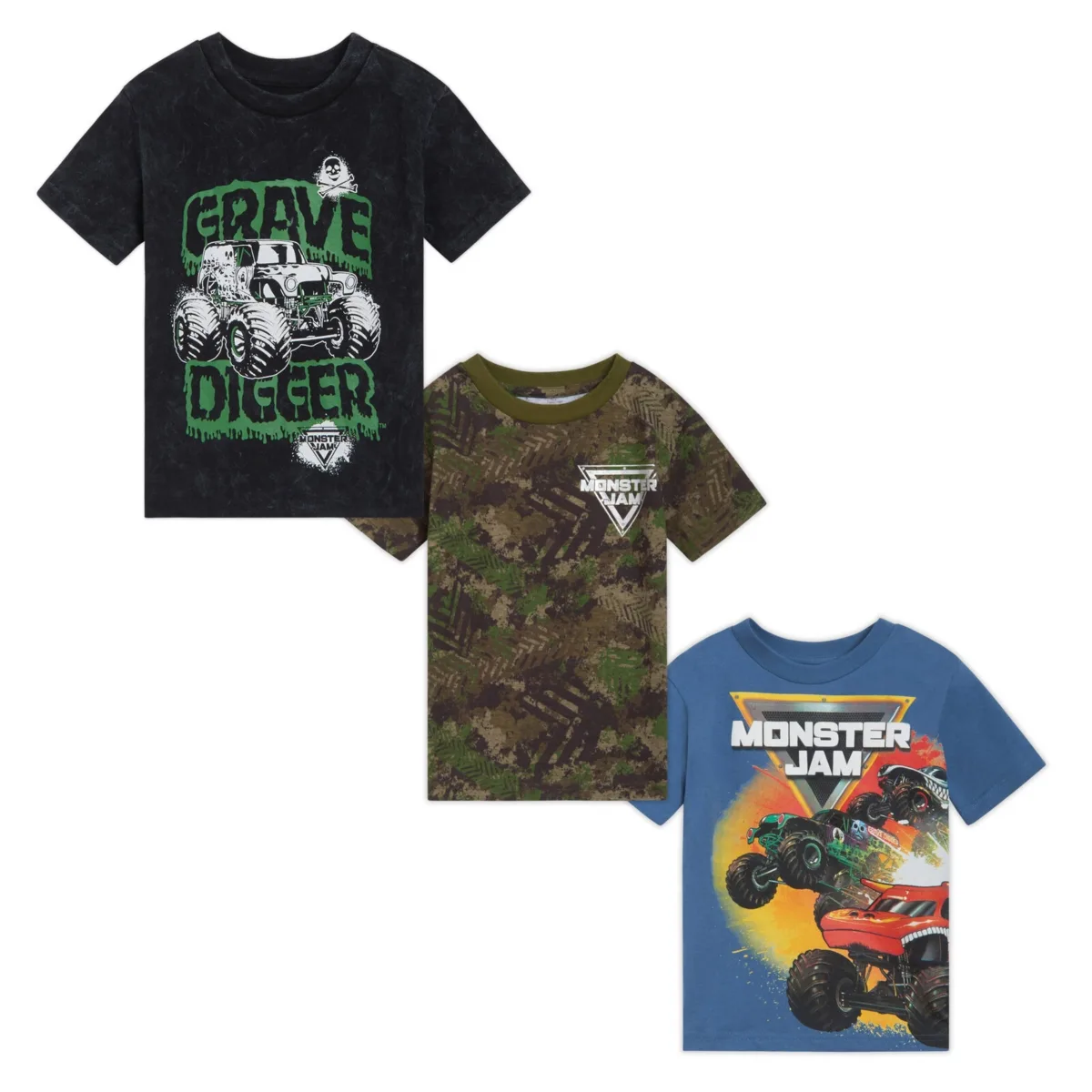 3 Pack T-Shirts by Monster Jam