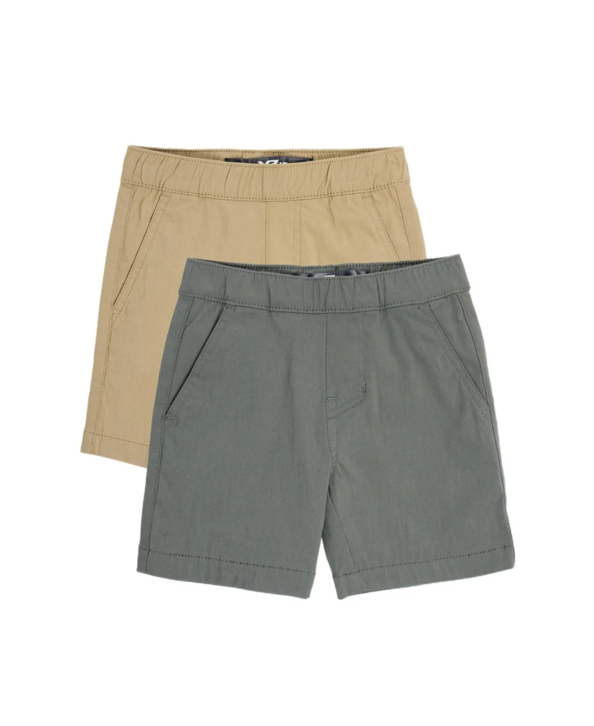 2 Pack Flex Waist Nylon Golf Chino Shorts by Xray