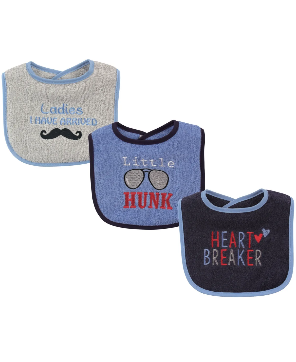 Cotton Drooler Bibs with Fiber Filling by Luvable Friends