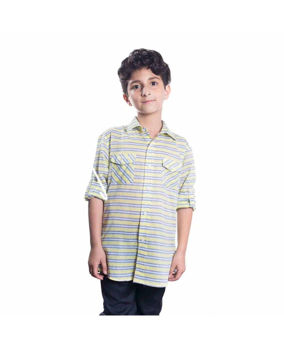 Slim Fit Striped Button-Down Shirt by Elie Balleh