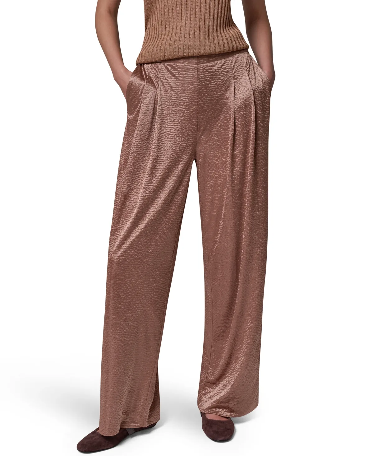 Wide Leg Crinkle Pant