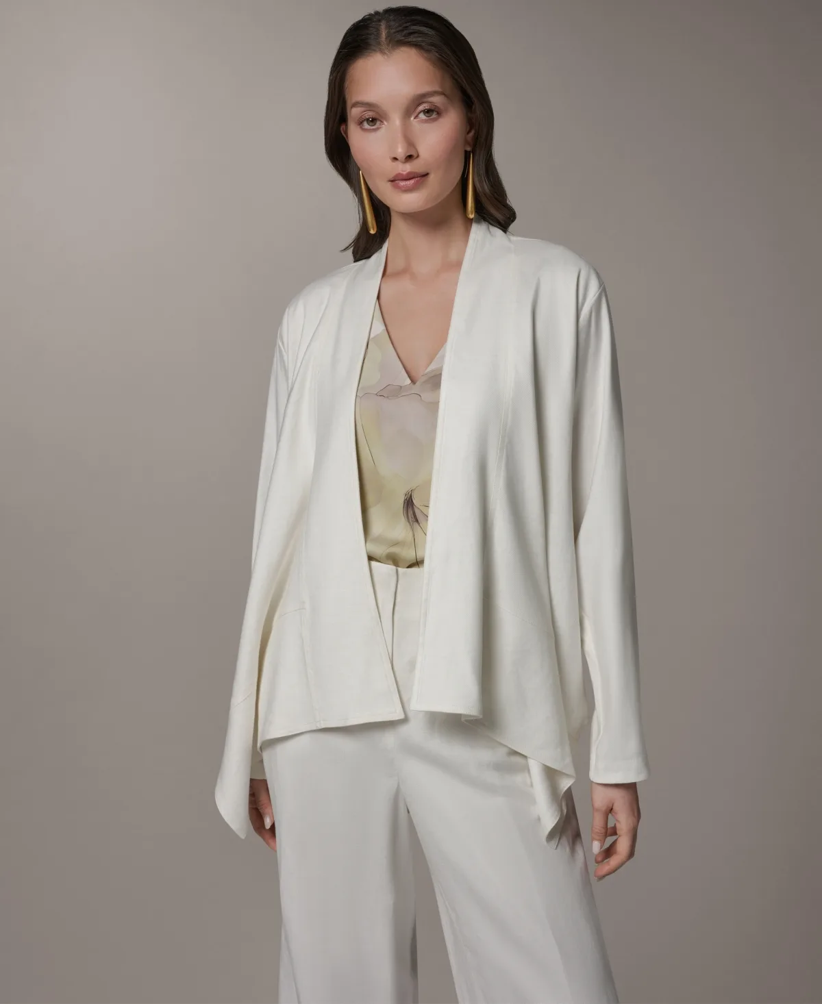Drape Front Jacket by Donna Karan New York