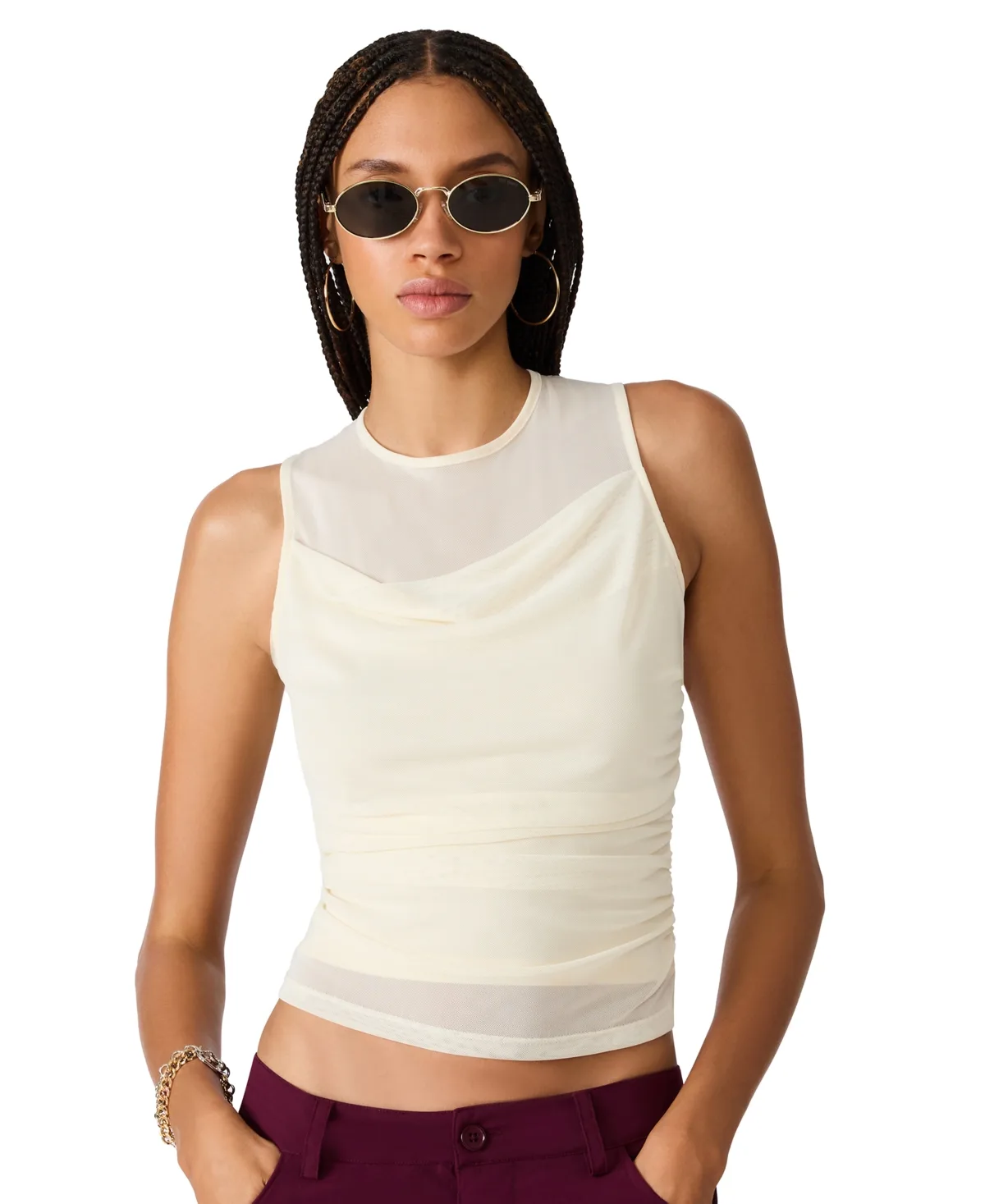 Roman Knit Sleeveless Top by Steve Madden