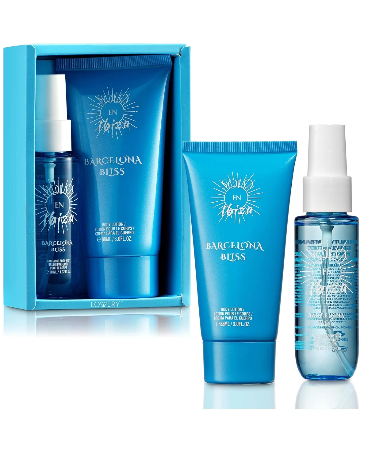 2-Pc. Solo En Ibiza Barcelona Bliss Travel Gift Set by Lovery