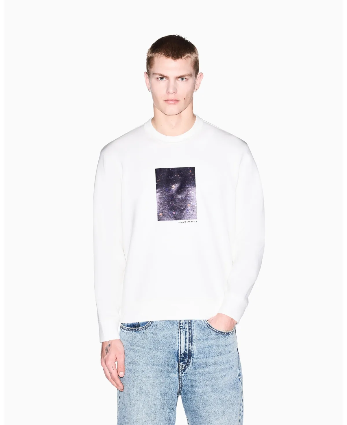 Box Floral Crewneck Sweatshirt by A|x Armani Exchange