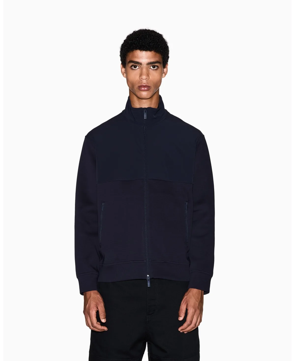 Mixed Media Commuting Full Zip Sweatshirt by A|x Armani Exchange