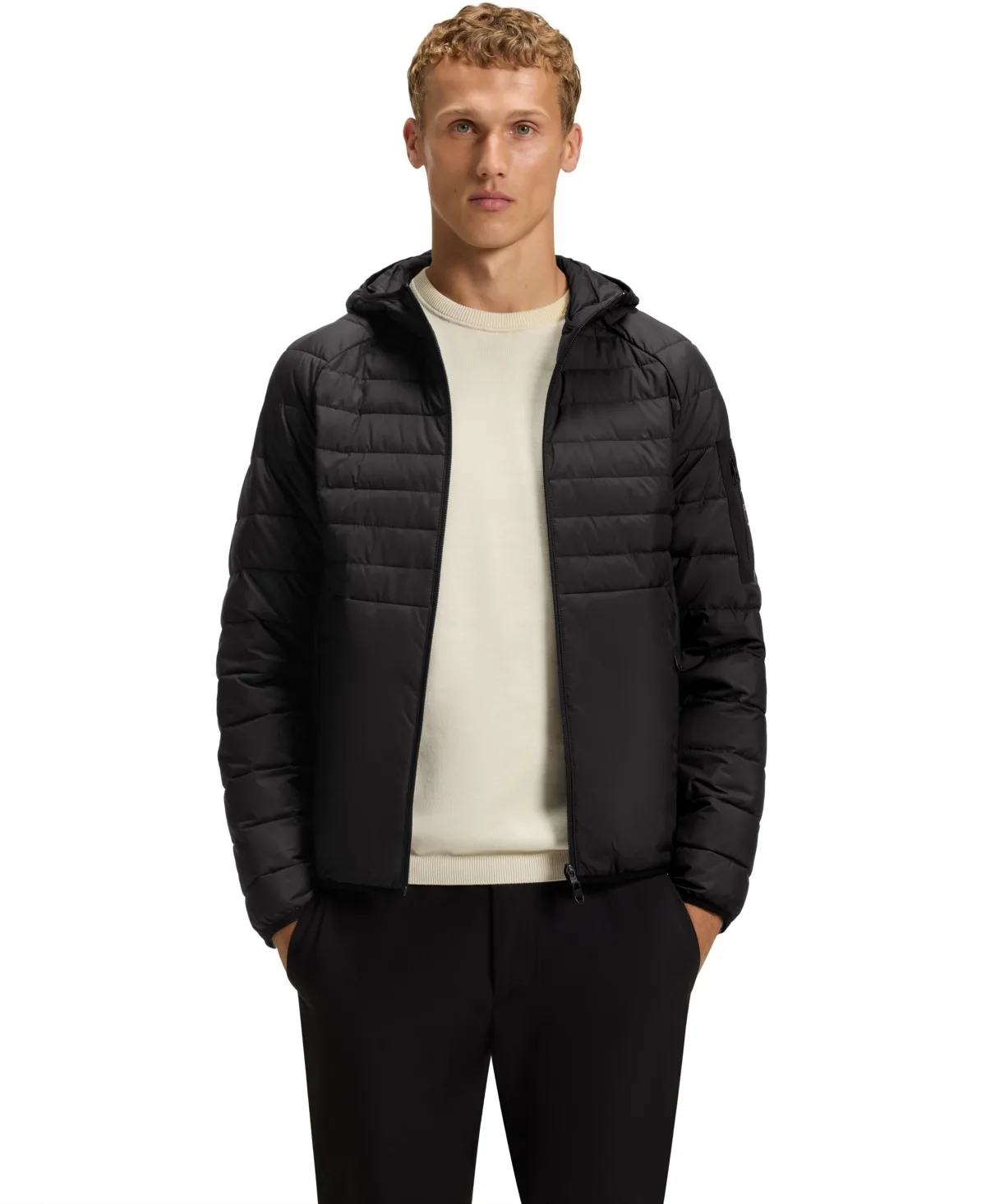 Boss by Hugo Boss Water-Repellent Hooded Jacket by Hugo Boss