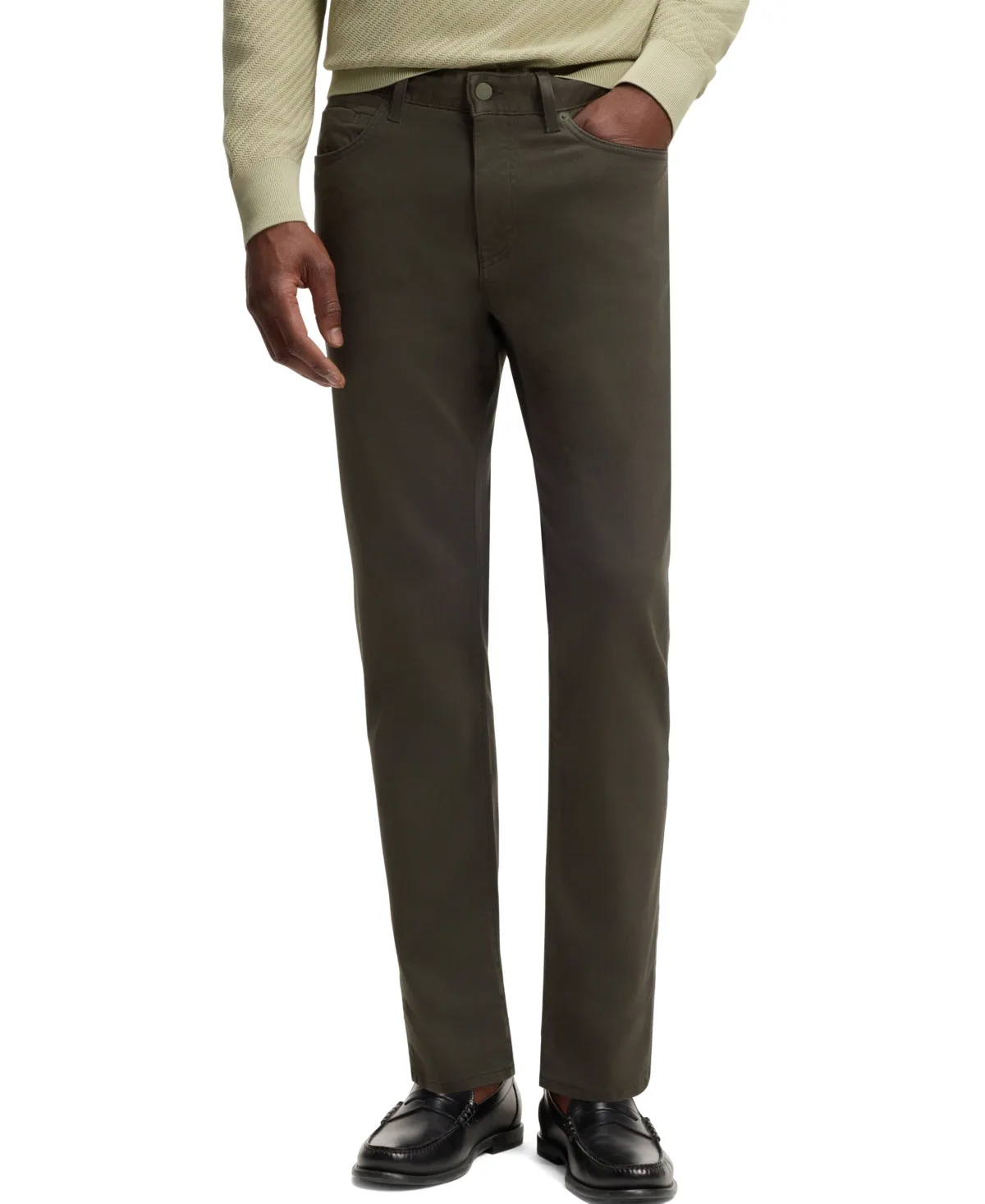 Delaware Slim-Fit Fade-Resistant Twill Pants by Hugo Boss