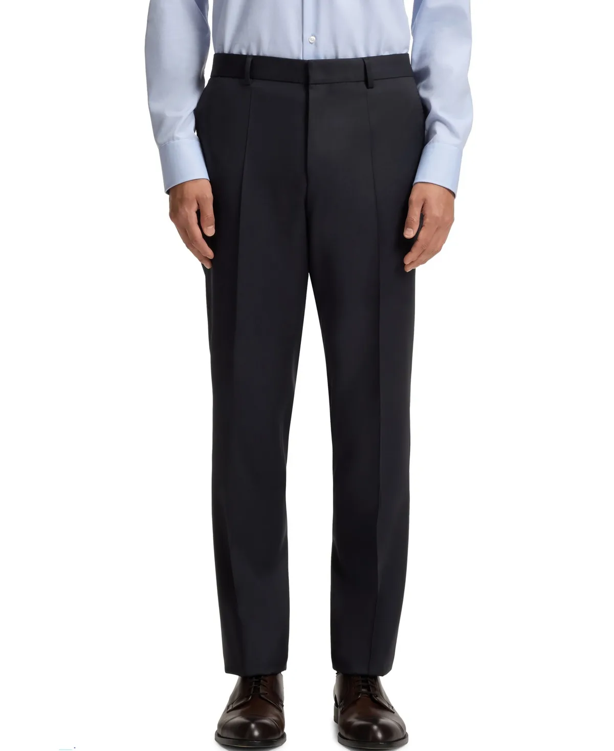 Regular-Fit Virgin Wool Formal Trousers by Hugo Boss