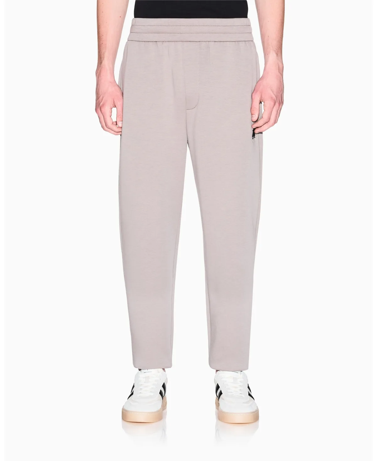 Fleece with Logo Patch Jogger Pants by A|x Armani Exchange