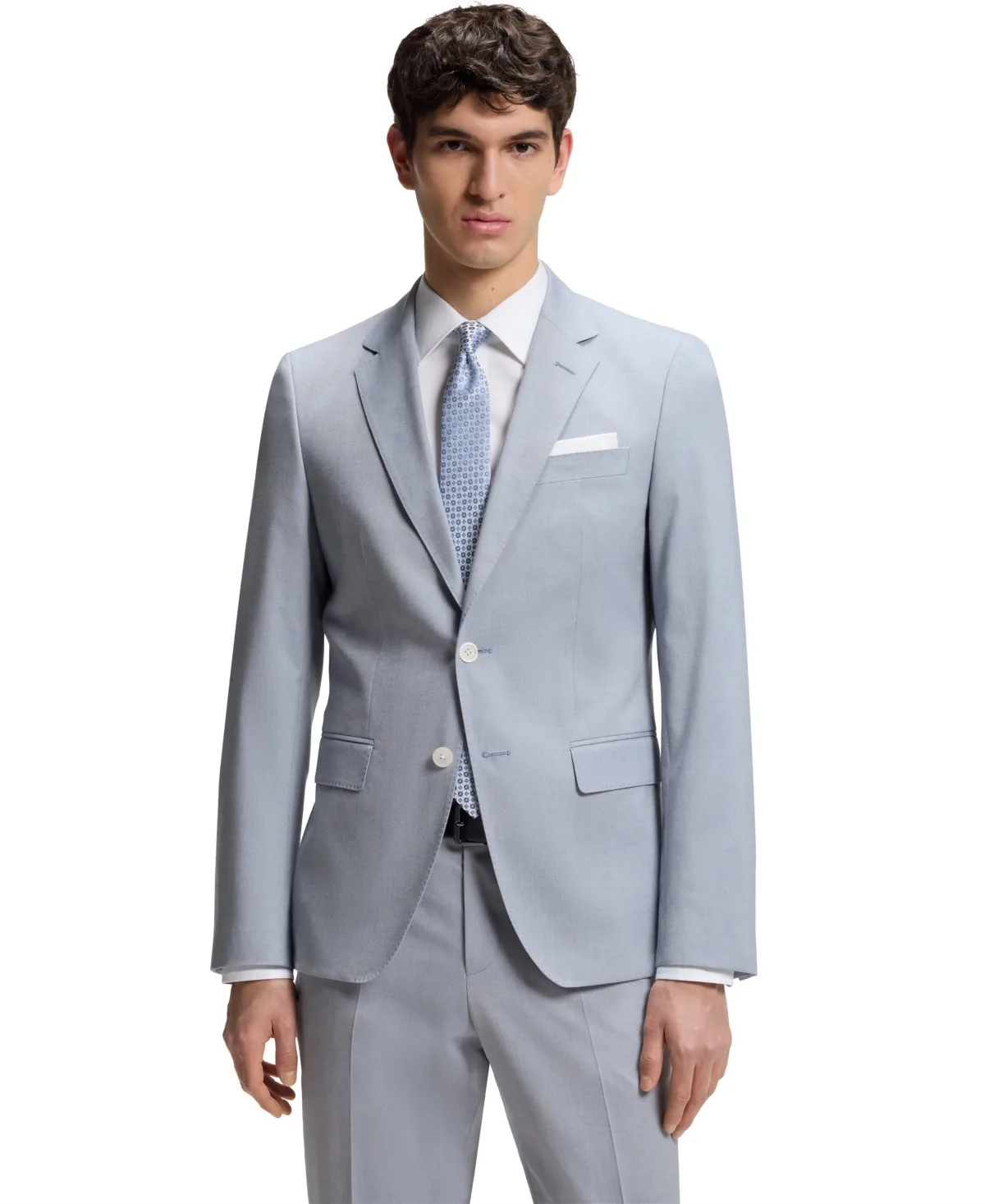 Patterned Chiffon Slim-Fit Jacket by Hugo Boss