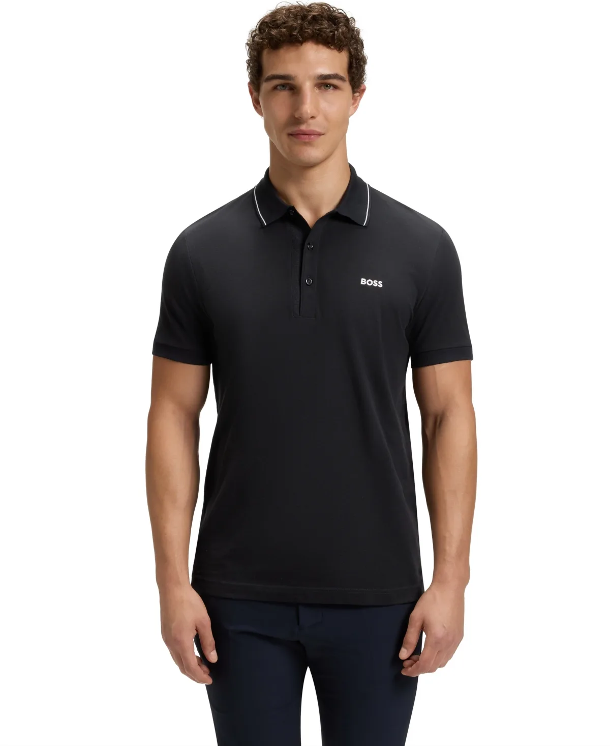 Tonal Logo Slim-Fit Polo Shirt by Hugo Boss