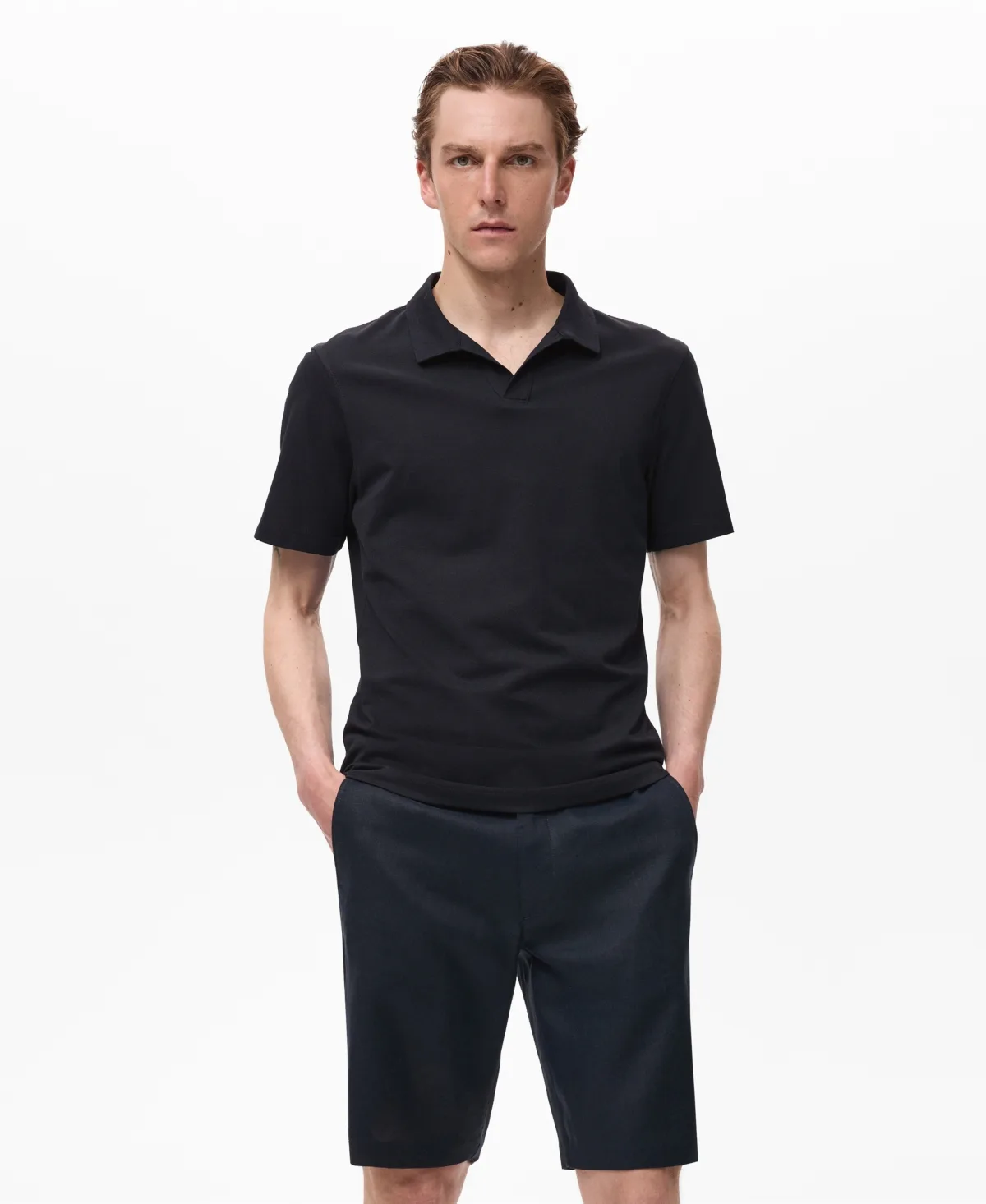 Cotton Pique Polo Shirt by Mango