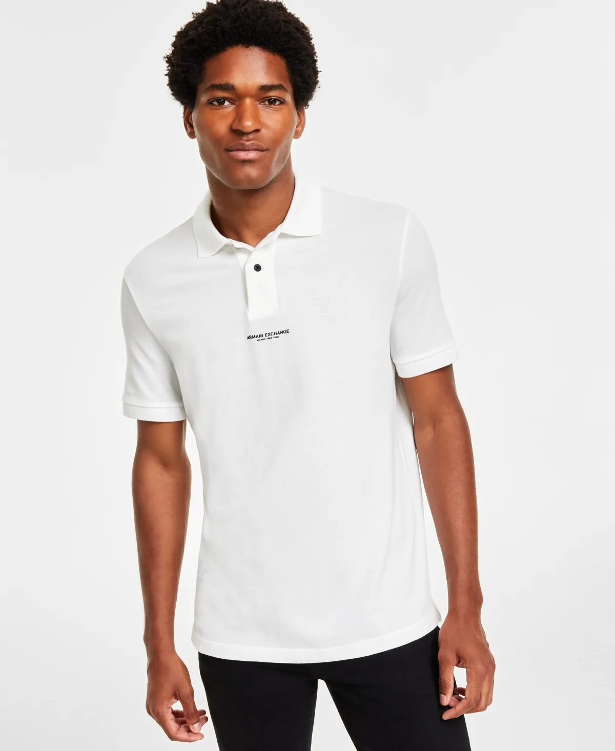 91 Short-Sleeve Polo Shirt by A|x Armani Exchange