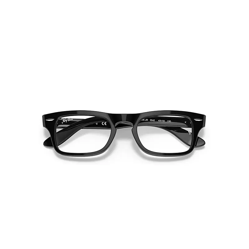 Burbank Optics Eyeglasses Black Frame Clear Lenses Polarized by Ray-Ban