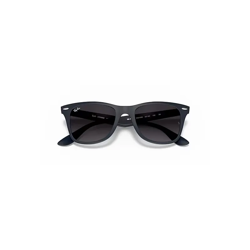 Wayfarer Liteforce Sunglasses Blue Frame Grey Lenses by Ray-Ban