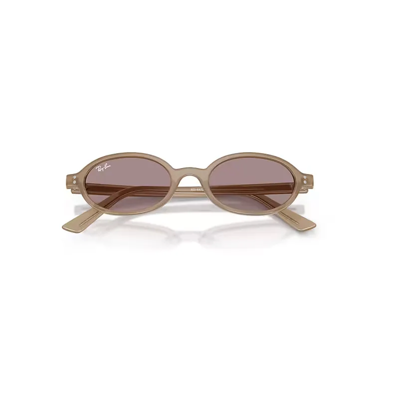 Khal Bio-Based Sunglasses Opalescent Brown Frame Violet Lenses