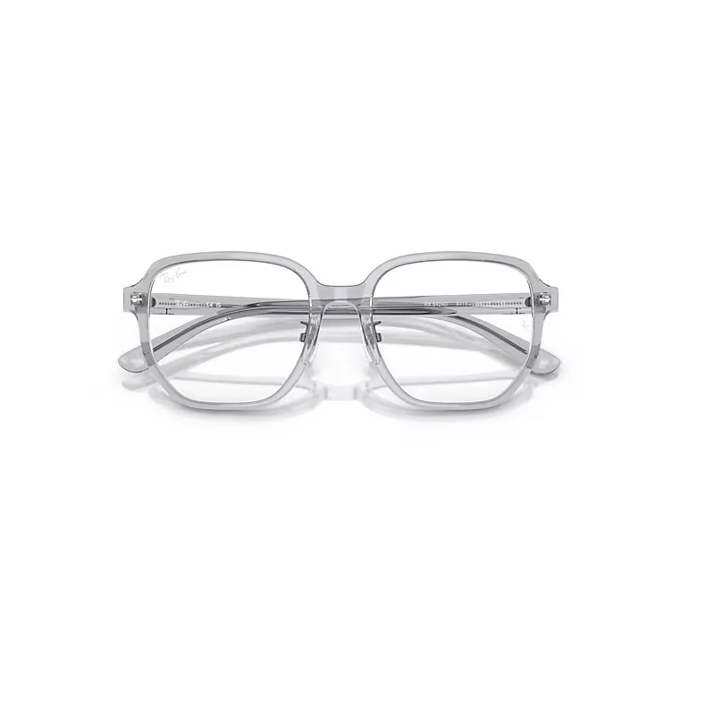Rb5424d Optics Eyeglasses Transparent Grey Frame Clear Lenses Polarized by Ray-Ban