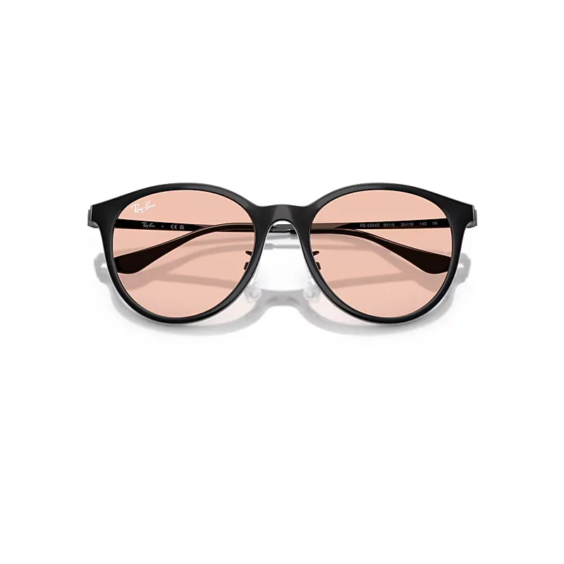 Rb4334d Sunglasses Black Frame Pink Lenses by Ray-Ban