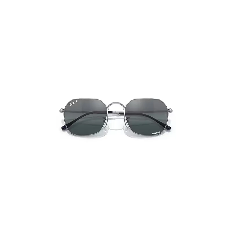Jim Polarized+ Lenses Sunglasses Silver Frame Blue Lenses Polarized by Ray-Ban