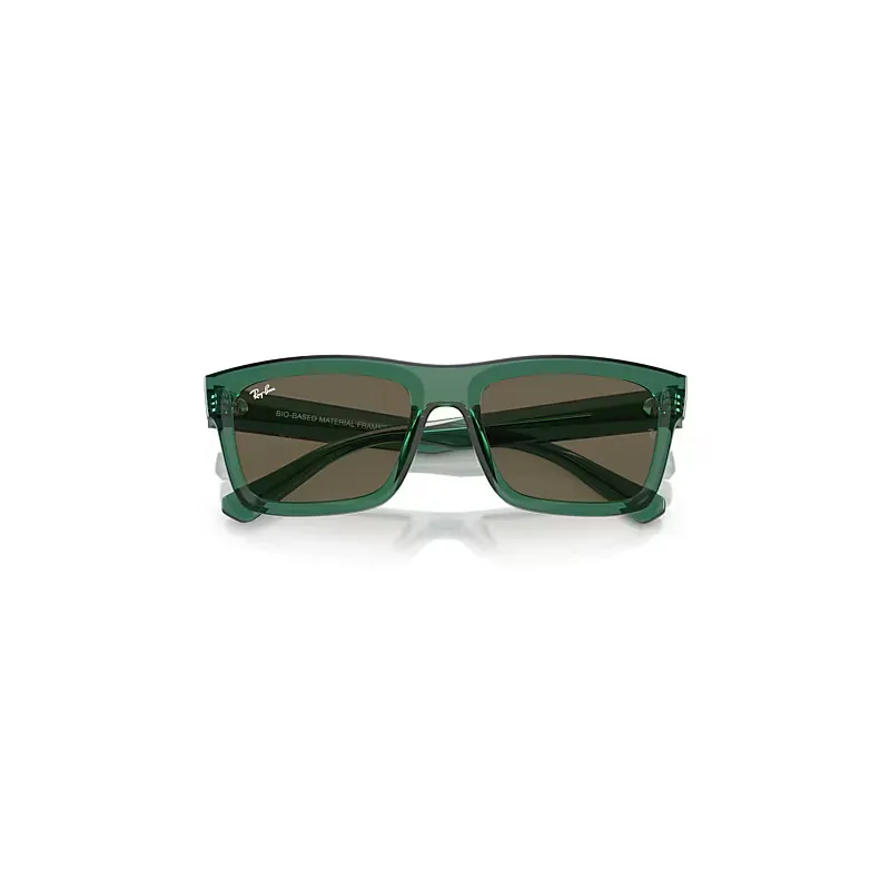 Warren Bio-Based Sunglasses Transparent Green Frame Brown Lenses by Ray-Ban