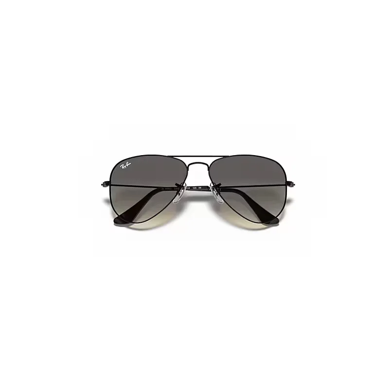 Aviator Sunglasses Black Frame Grey Lenses by Ray-Ban
