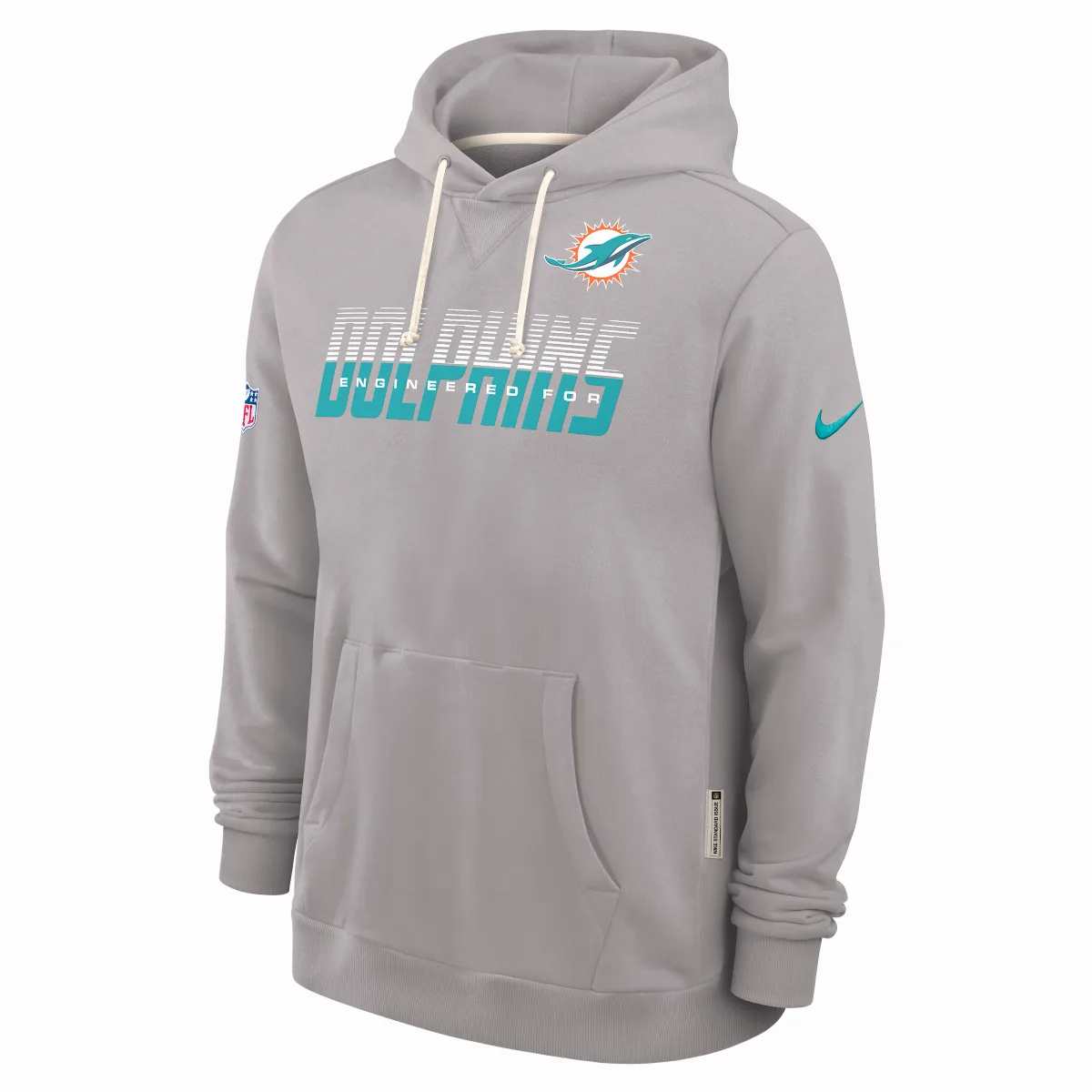Miami Dolphins Sideline Standard Issue Dri-FIT NFL Pullover Hoodie by Nike