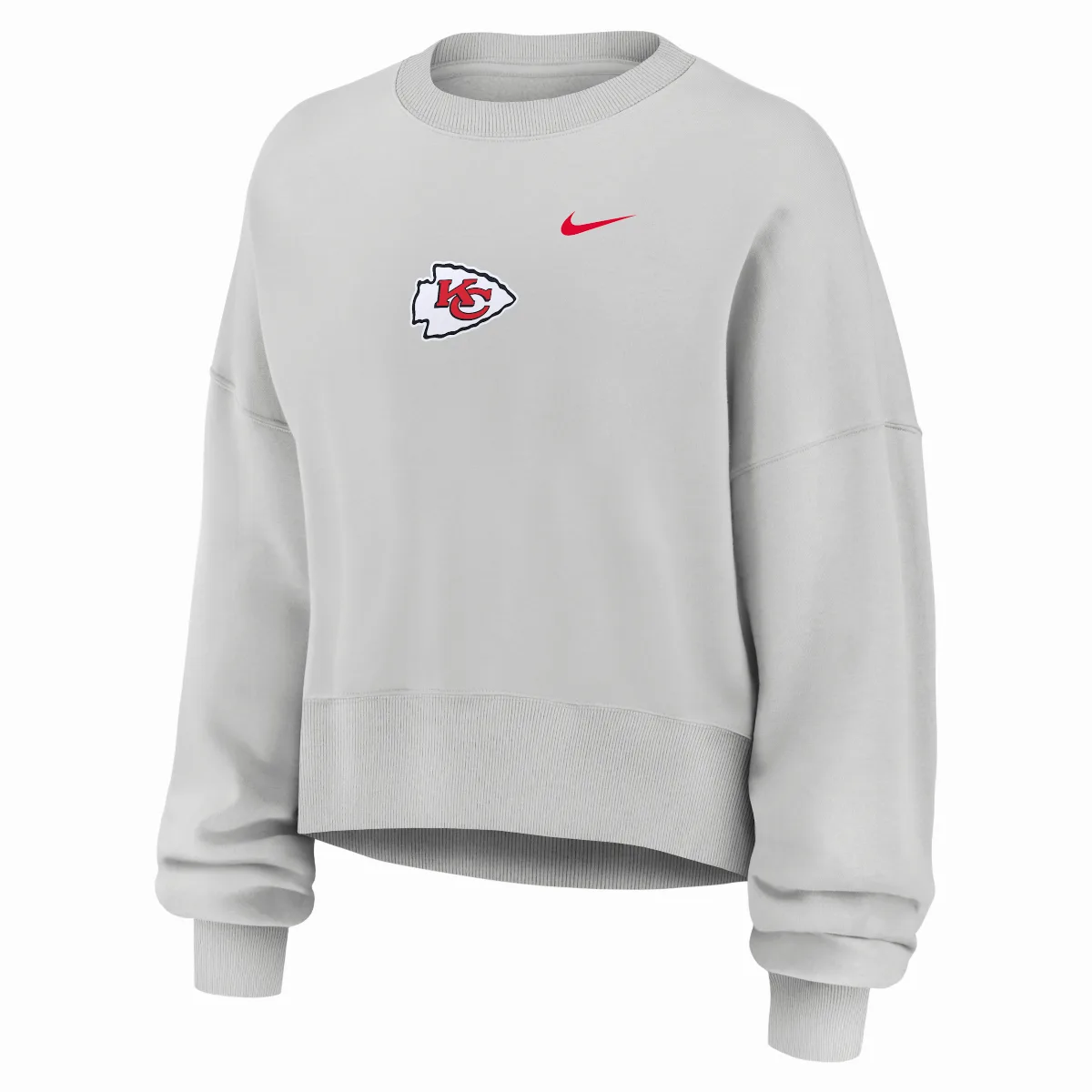 Kansas City Chiefs Primetime Phoenix NFL Oversized Pullover Crew by Nike