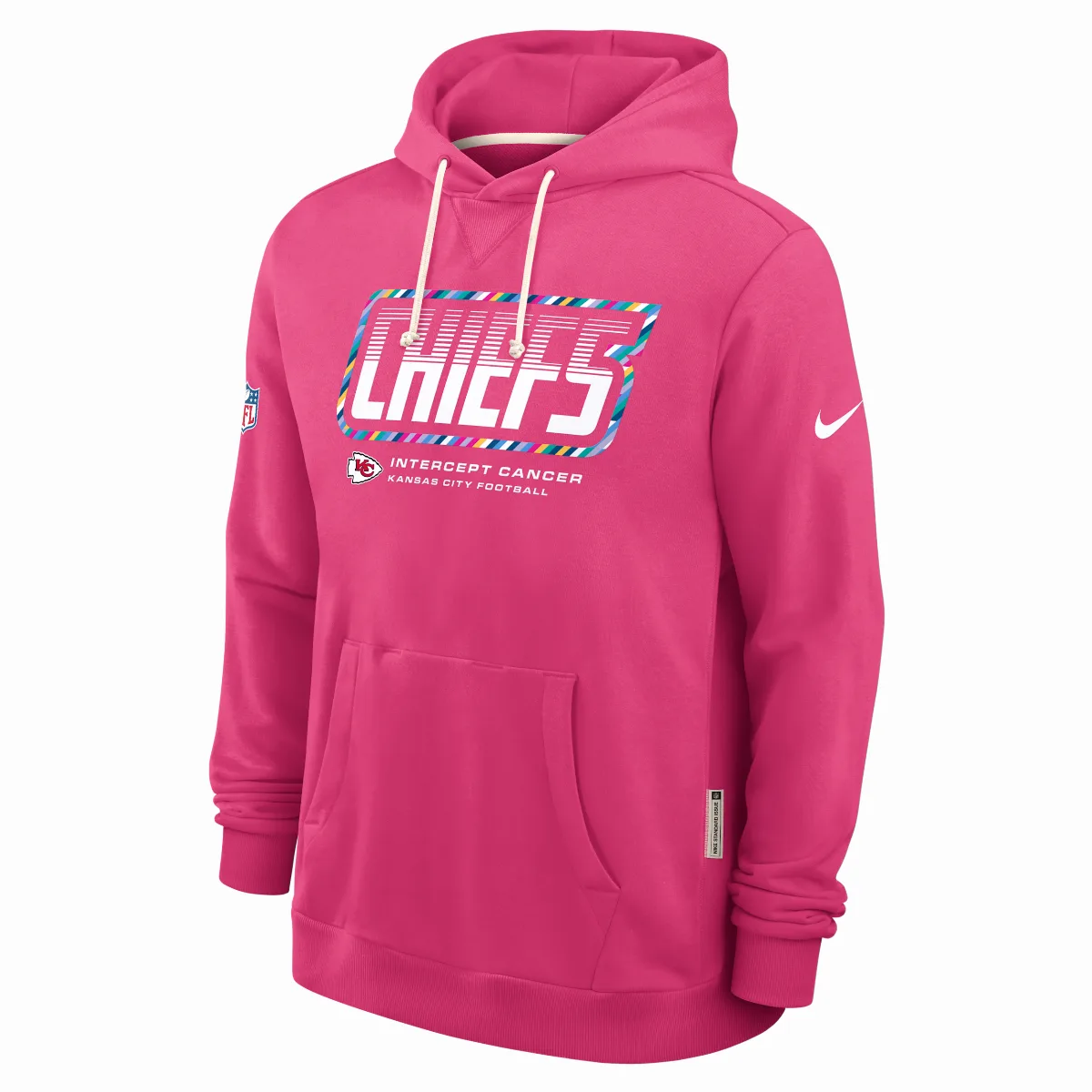 Kansas City Chiefs Crucial Catch Sideline Standard Issue Dri-FIT NFL Pullover Hoodie by Nike