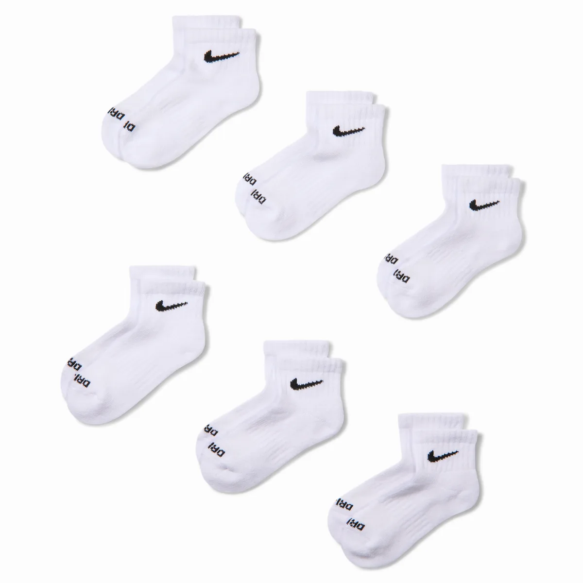 Performance Basics Dri-FIT Ankle Socks (6 Pairs) by Nike