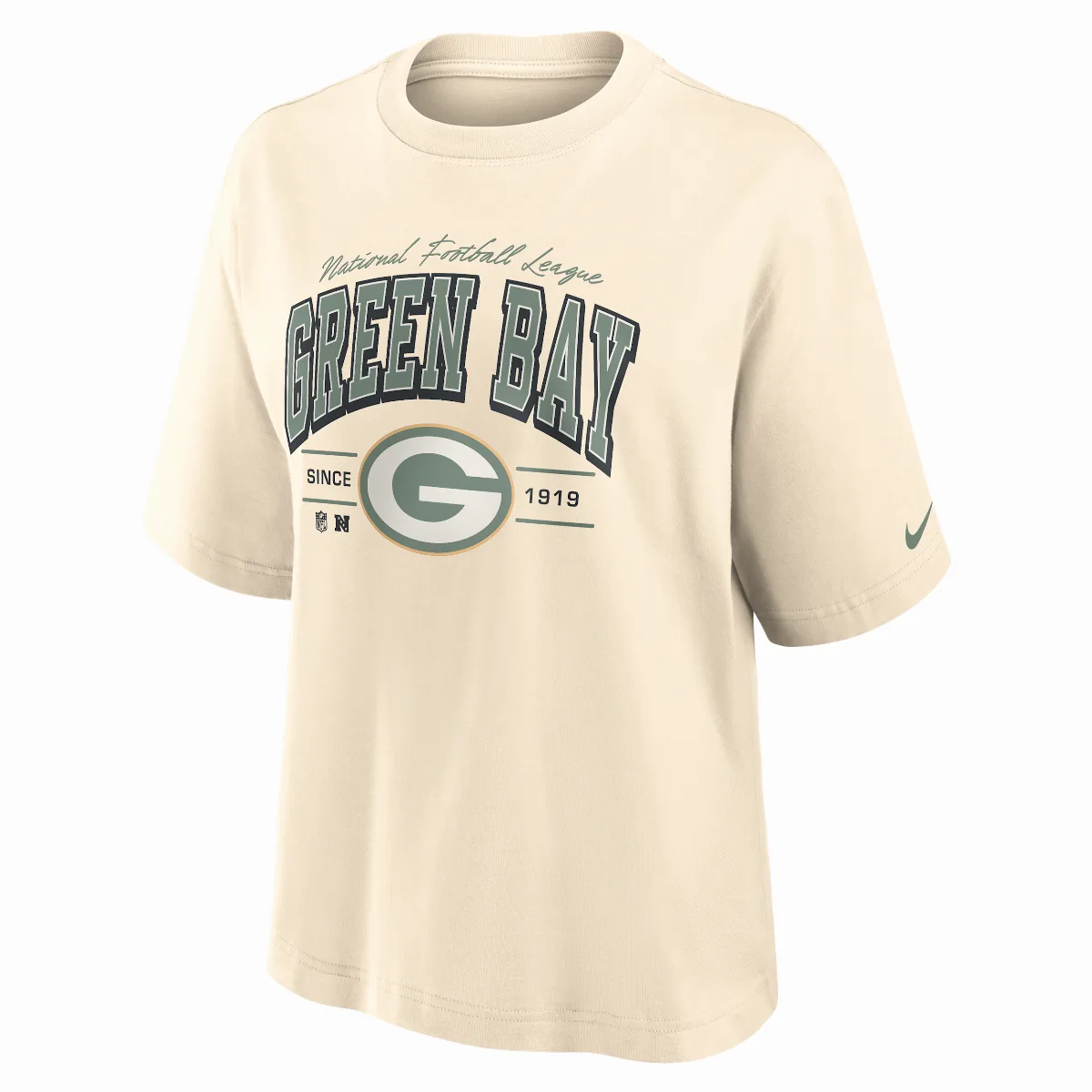 Green Bay Packers Vintage Mod Boxy NFL T-Shirt by Nike