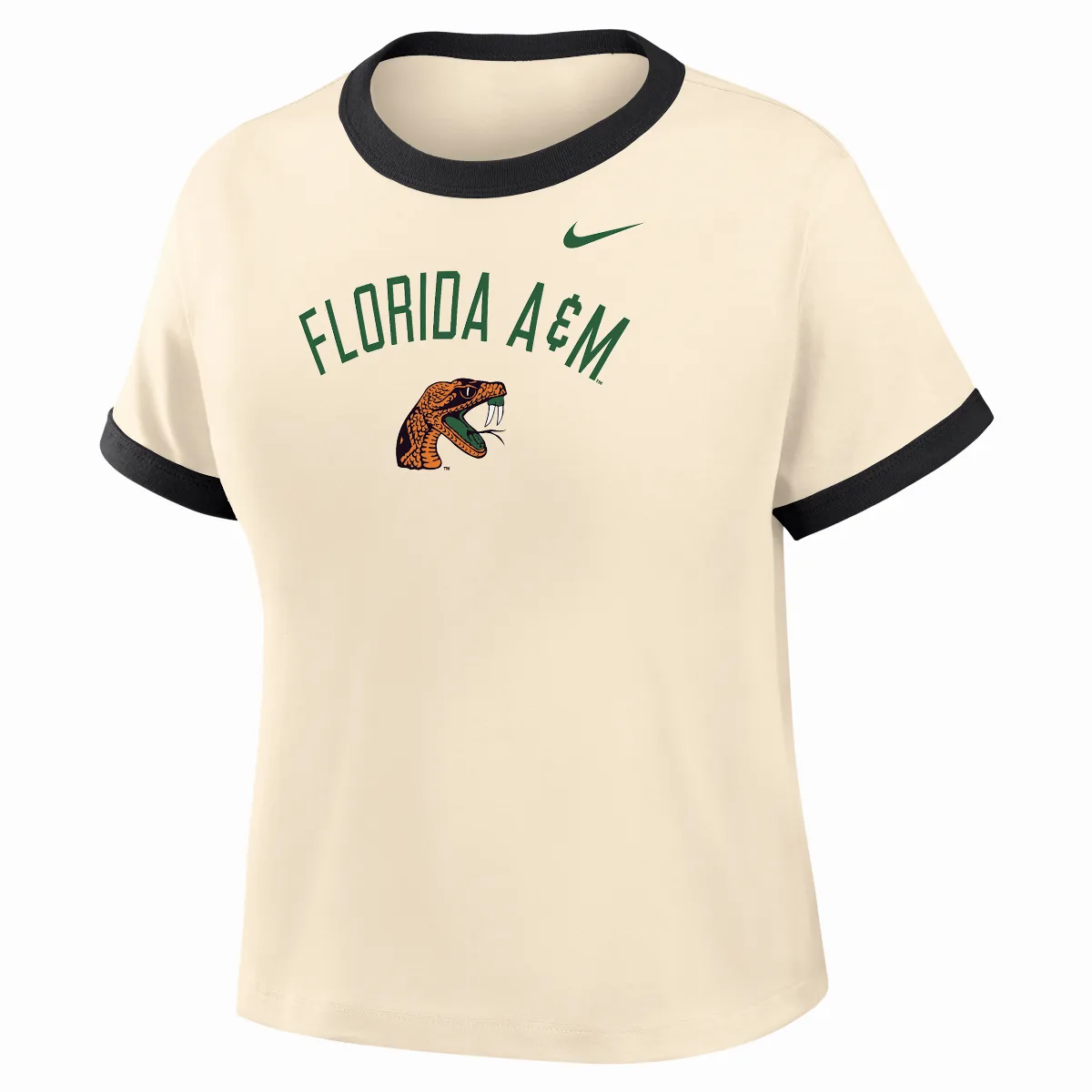 College (florida A&M University) Cropped Ringer T-Shirt by Nike