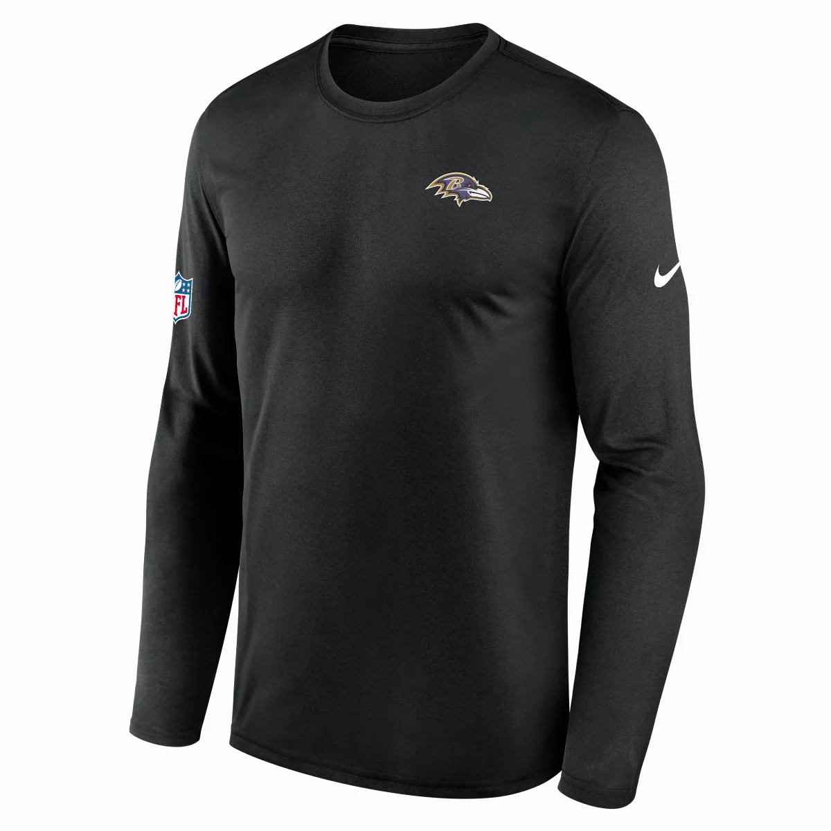 Baltimore Ravens Alt Legend Logo Dri-FIT NFL Long-Sleeve T-Shirt by Nike