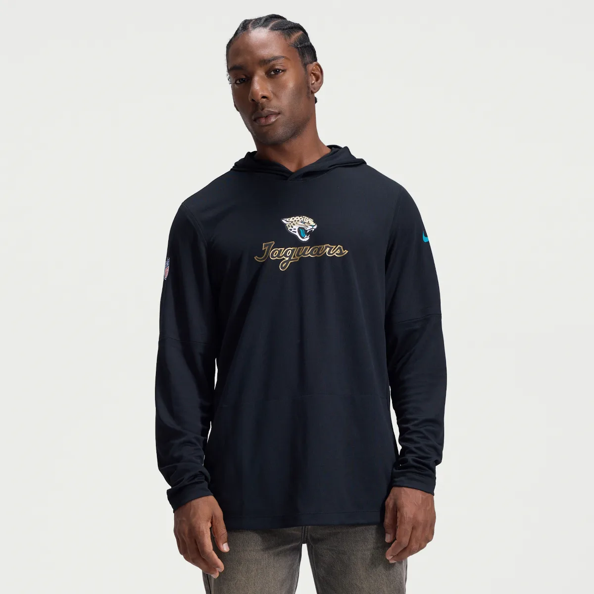 Jacksonville Jaguars Rivalries Collection Sideline Dri-FIT NFL Long-Sleeve Hooded Top by Nike