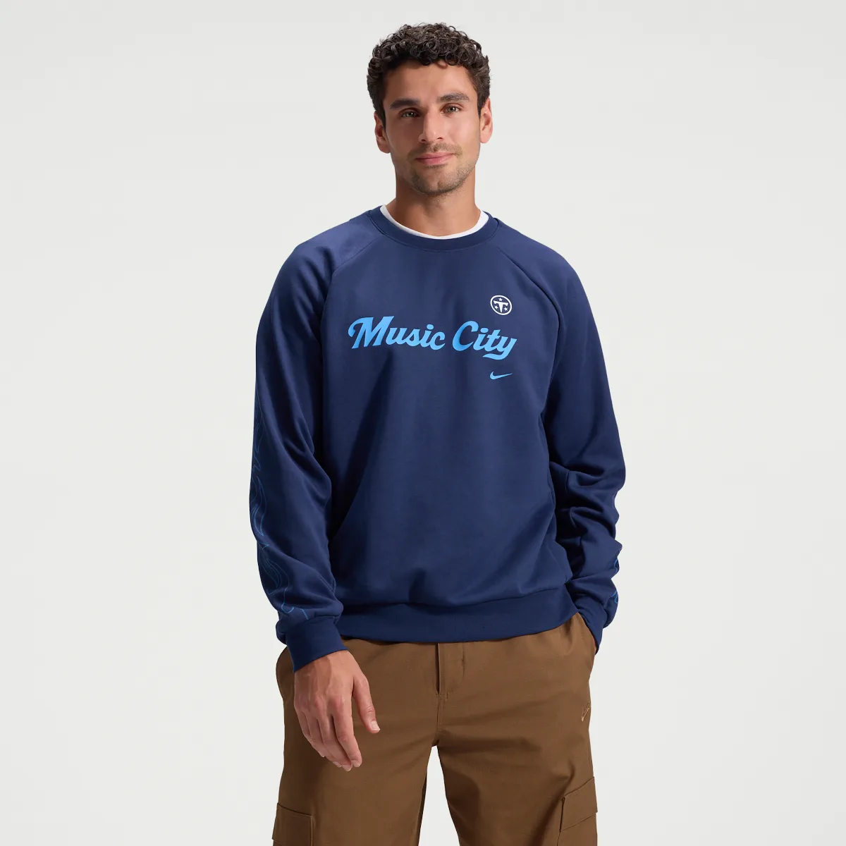 Tennessee Titans Rivalries Collection Primary Dri-FIT NFL Pullover Crew by Nike