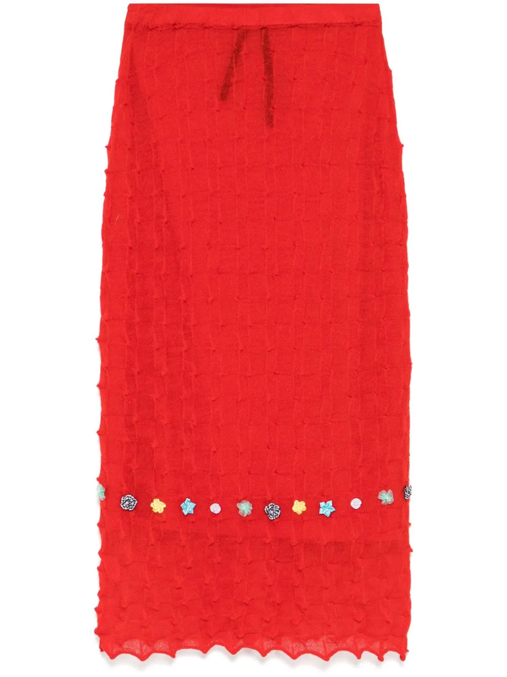 Embellished Mini Skirt by YANYAN KNITS