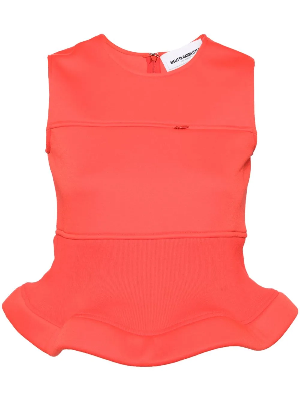 Peplum Hem Sleeveless Top by Melitta Baumeister